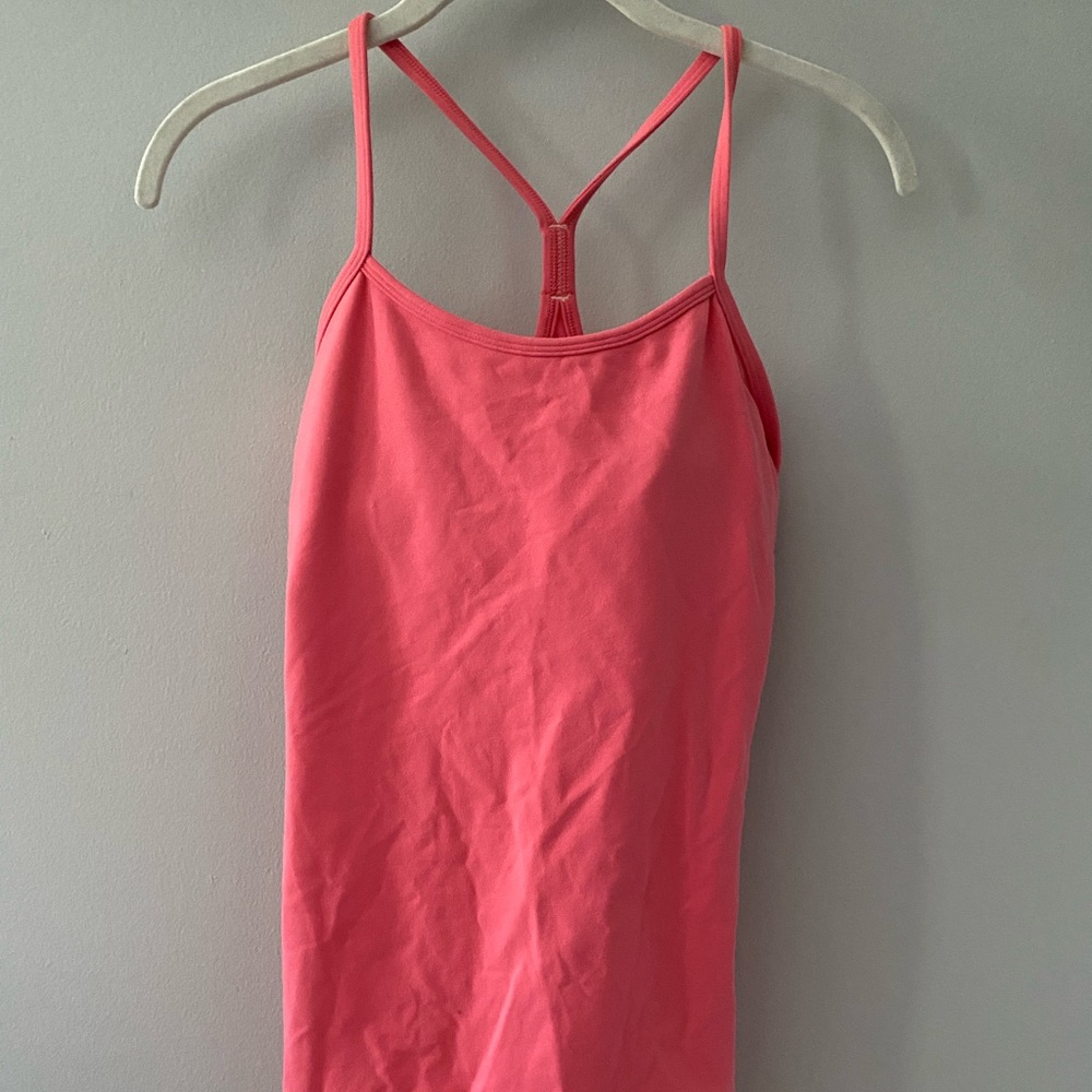 Pink lululemon tank top